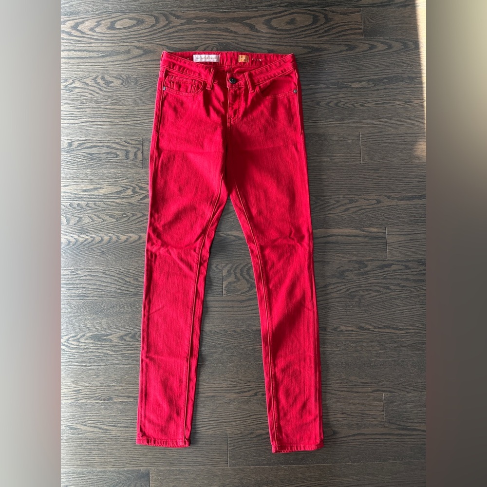 Pilcro red jeans size 25 Anthropologie